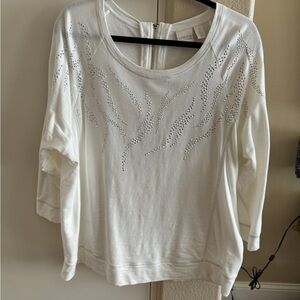 Chico’s long sleeve bling sweatshirt size 3